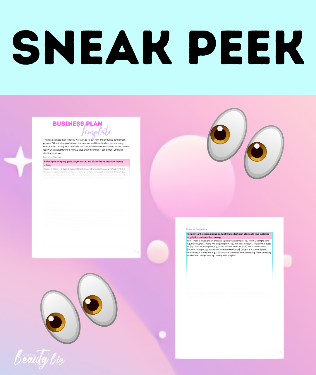 Beauty Business Plan Worksheets
