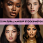 21 AI Natural Makeup Stock Photos