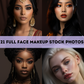 21 AI Full Face of Makeup Stock Photos