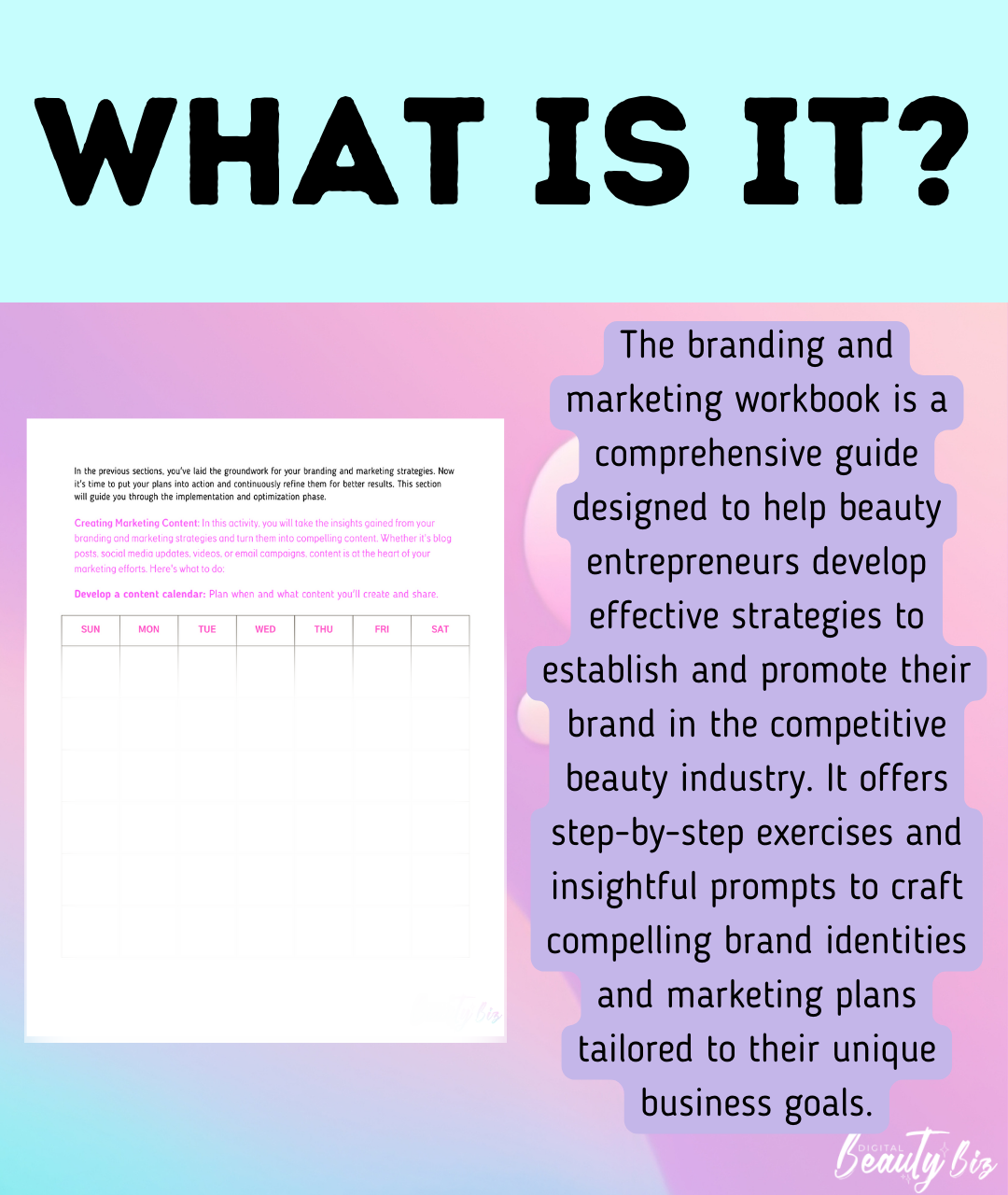 Branding and Marketing Workbook