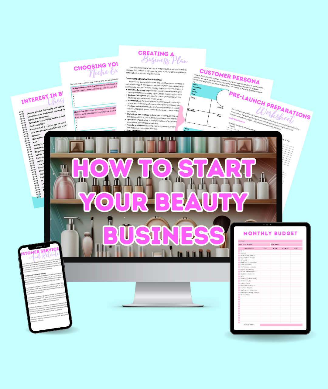 Glam Guide: How To Start a Beauty Business Workbook